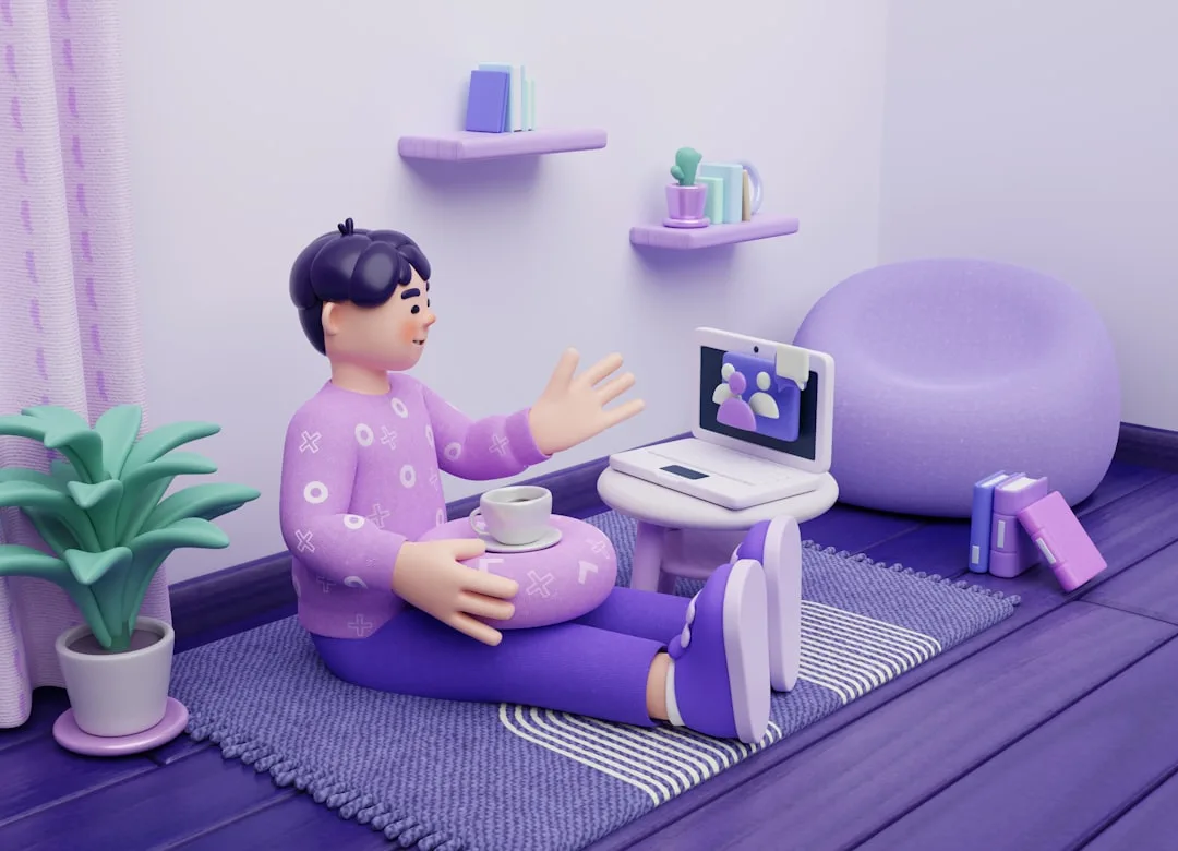 Person bei einem Online-Meeting zur Beratung für ein 3D-Druck-Projekt
