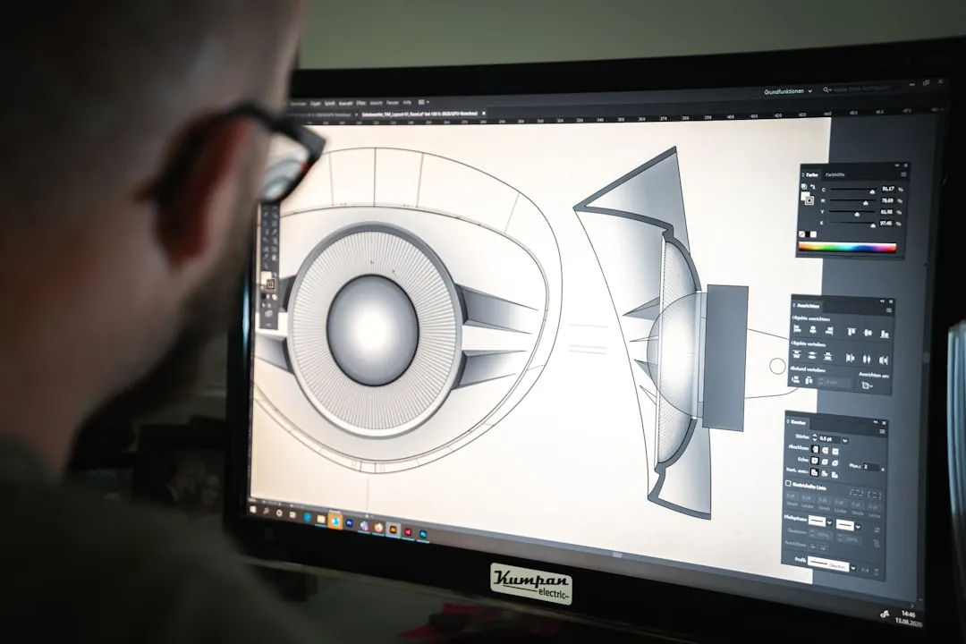 Technisches Bauteil als 3D-Modell in einer CAD-Software