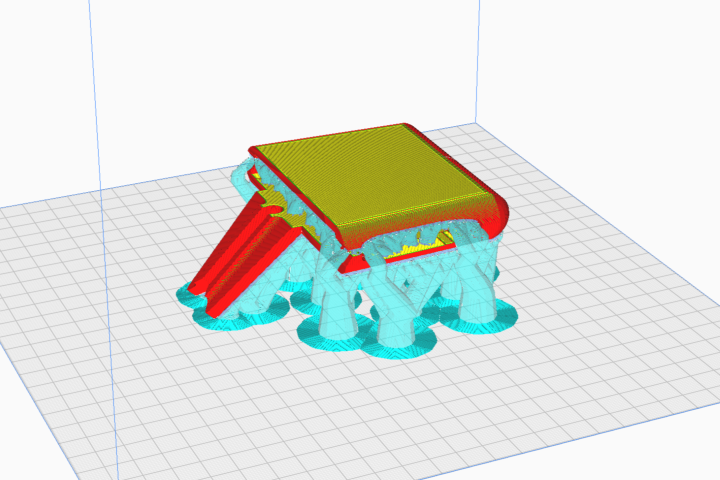 FDM 3D-Druck Stützstruktur Baum im Slicer